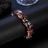 Women Rhinestone Teardrop Bracelet Bangle Party Jewelry Accessories