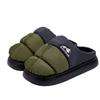 Men's cotton slippers men's autumn and winter home indoor thick bottom waterproof and non-slip plush winter warm slippers women