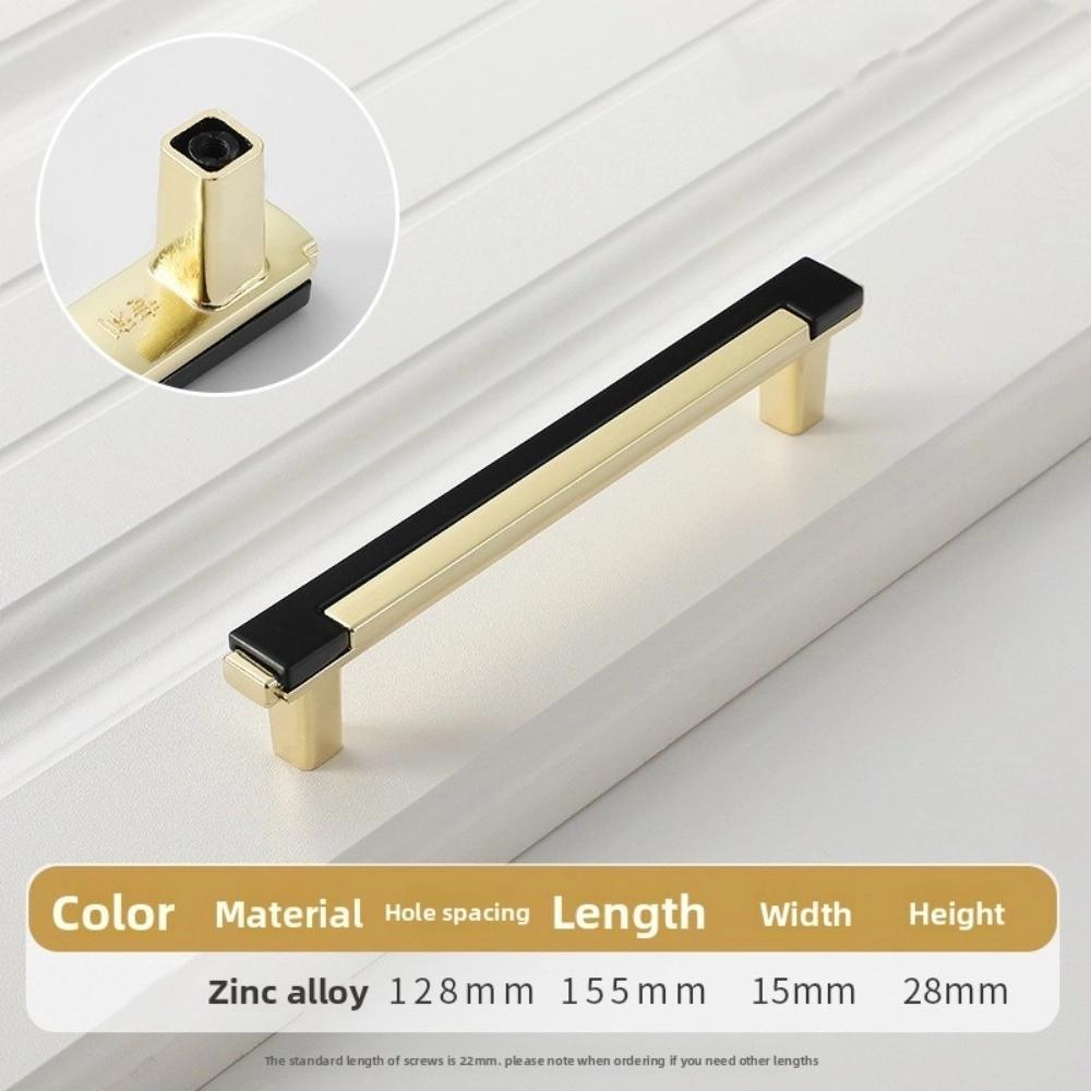 Double-colors Cabinet Pull Zinc Alloy Drawers Pull Nordic Kitchen Cabinets Handle  Cabinet Hardware