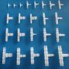 10Pcs 3-2-3mm To 14-10-14mm T-Type Tee Connector Varied Diameter Plastic 3 Way Connector PP PE Soft Hose Fittings