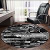 Fast & Furious Print Round Rug, Washable Floor Carpet, For Entryway Dorm Laundry Room Office Study, Home Decor Birthday Christmas Gift