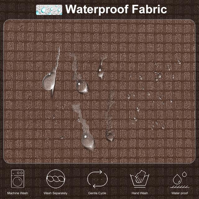 Wasserdichter Sofa-Sitzkissenbezug, dehnbar, rutschfeste Stuhlkissenbezüge für Haustiere und Kinder, waschbare Sitzbezüge für die Inneneinrichtung