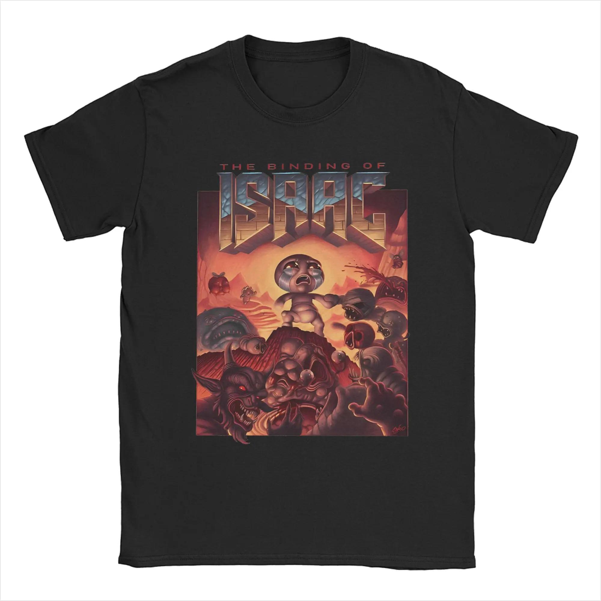 

Крута футболка The Binding of Isaac для чоловіків, з круглим вирізом, 100% бавовна, з мультяшним принтом 90-х, з короткими рукавами, великого розміру, вільна M
