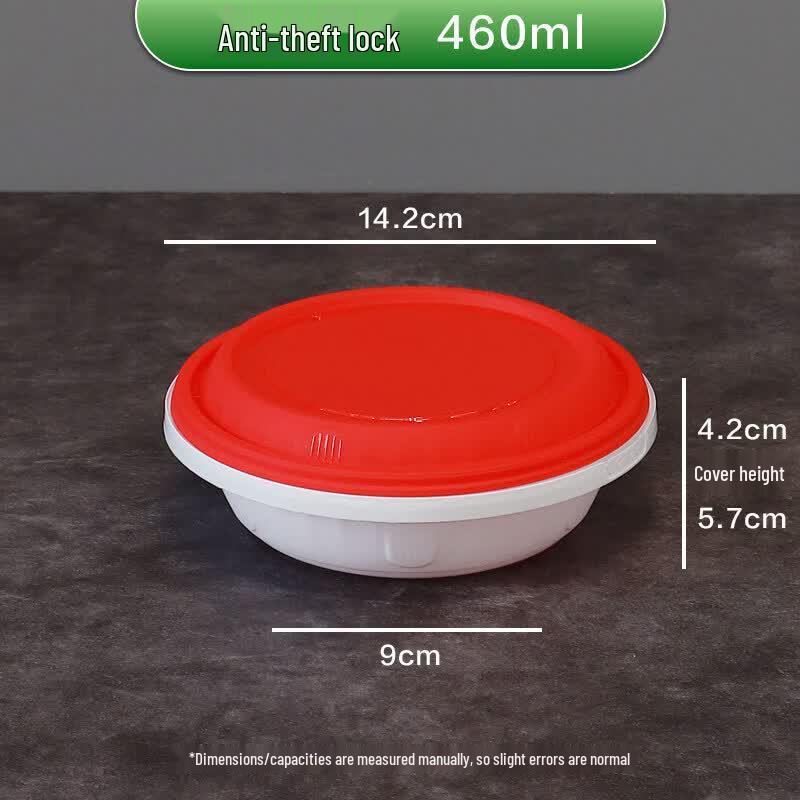 Disposable Round Food Container with Lock