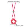 Retro Minimalist Fashion Free Knotting Flower Pendant Wax Thread Necklace Clavicle Chain