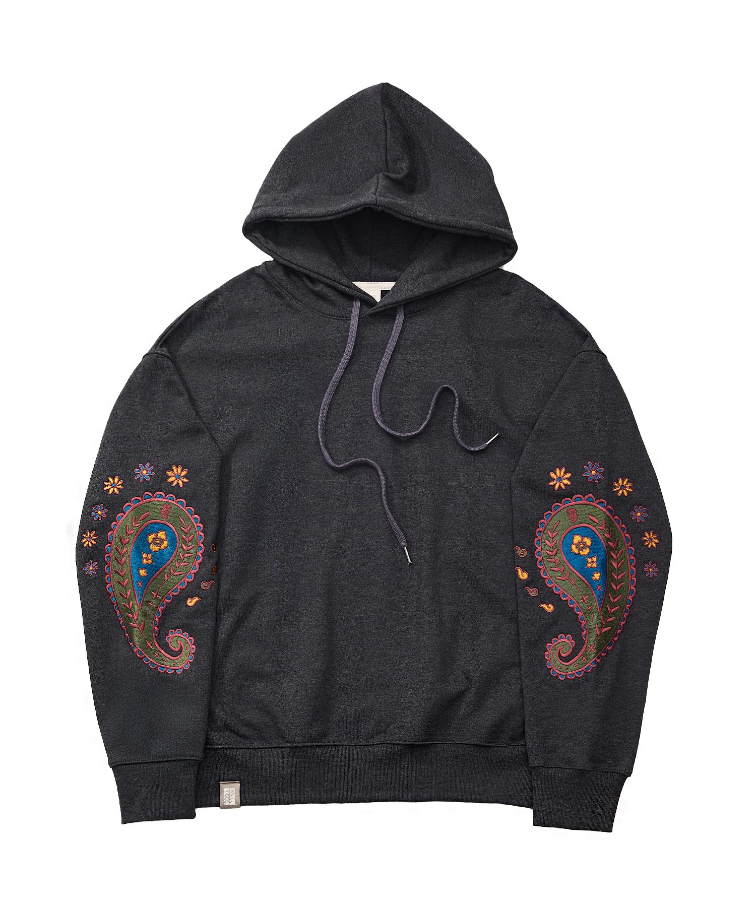 A Nothing Paisley Emb. H-T Hoody (Charcoal) M