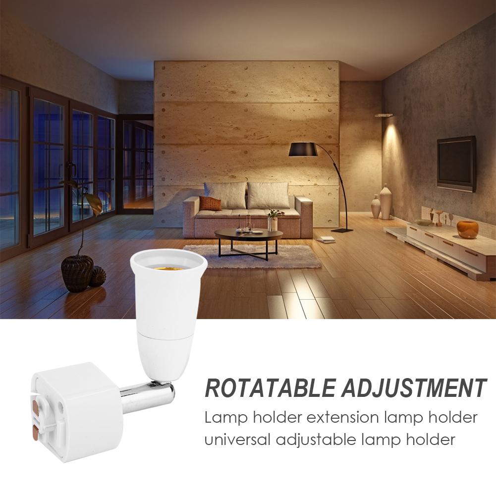 Verstellbarer Lampensockel-Konverter E27 85-240V 90 Grad drehbar LED Kupfer Glühbirnen Fassung Sockeladapter Beleuchtungszubehör