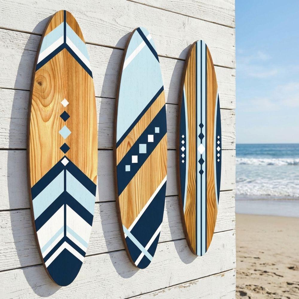 Hawaiian Theme Surfboard Wall Decor Tropical Wall Hanging Sign Beach Themed Sign  Home Decor