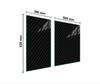 PLACA PROTECTORA DE CRISTAL PARA COCINA 90x52 NEGRA