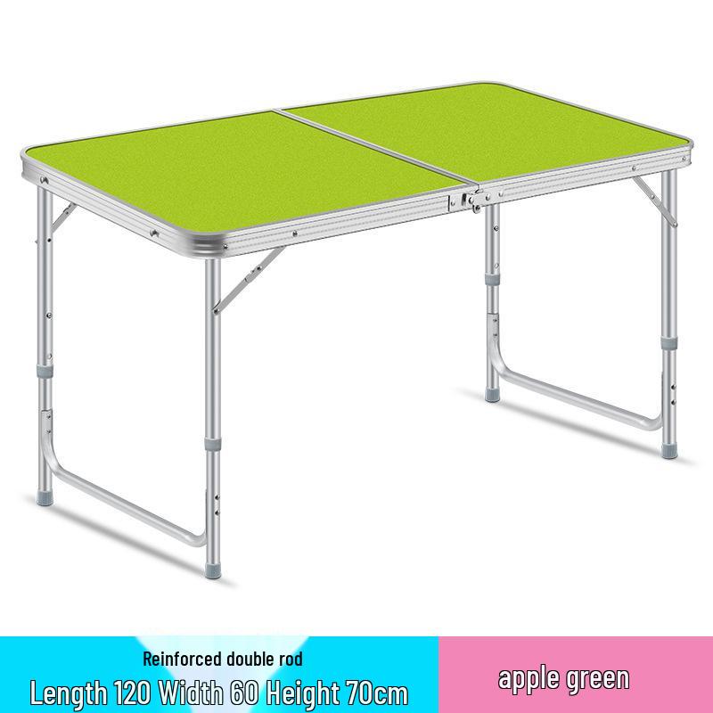 Portable Aluminum Alloy Folding Table and Chairs for Outdoor Camping, Night Market, and Leisure Activities