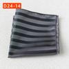 Striped Polyester Silk Pocket Square for Wedding or Business