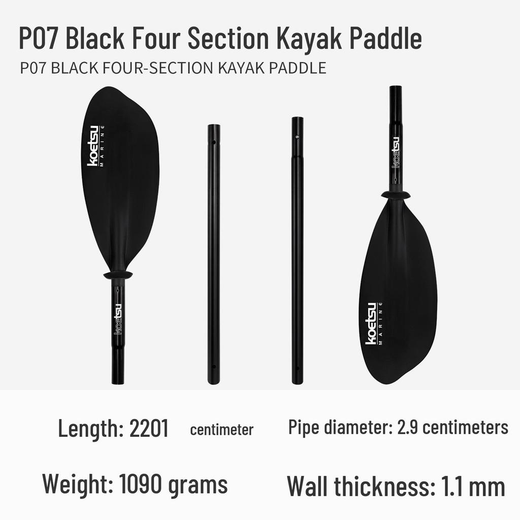KOETSU Surf Paddleboard Dual-Use Aluminum Paddle: Single/Double Head Kayak & Paddleboard Paddle