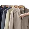 Men's Large Fleece Jacket: Warm Lined, Thickened for Autumn and Winter - Perfect for Middle-Aged Dads.