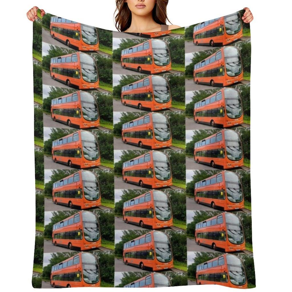 Bus Throw Blanket valentine gift ideas wednesday for sofa Thins Blankets