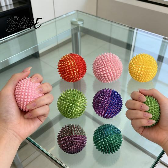 Tactile Sensory Toy 3D Printed Spiky Massage Ball Stress Relief Spiked Massager Anxiety Fidget Roller Plantar Fasciitis Physical Therapy Hand Tools
