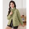 Fengxun Lightweight Women's Short Stand-Collar White Duck Down Jacket