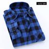 Men's Vintage Plaid Lapel Shirt Jacket - Long-Sleeve Casual Wear for Spring and Autumn