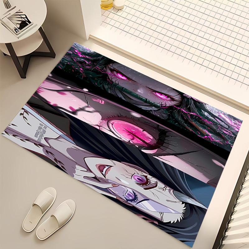 Kamado Nezuko Print Area Rug - Soft,Washable Non-Slip Indoor Mat,Living Room,Home Office Decorative Rug