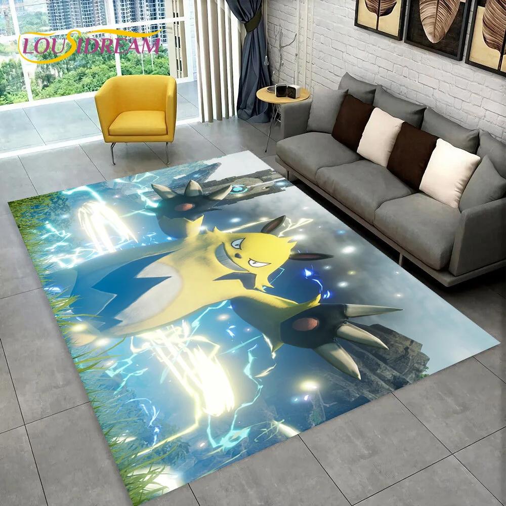 3D Cartoon Palworld Spiel Teppich für Zuhause Wohnzimmer Schlafzimmer Sofa Fußmatte Dekoration, Kinderteppich Rutschfeste Bodenmatte Geschenk