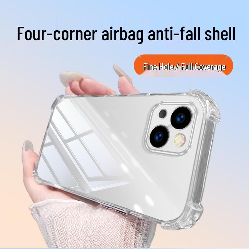 Clear Airbag Drop-Proof TPU Case for Apple 15/15 Plus/15 Pro/15 Pro Max 15 Pro Max прозрачный