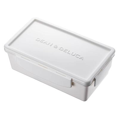 Dean and DeLuca Lunch Box M Size White 800ml Microwave Safe Dishwasher Safe Lunch Box Compact Simple