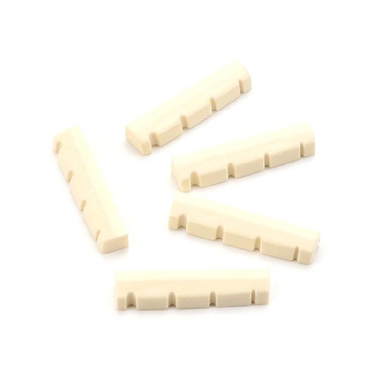 5Pcs Slotted Top Guitar String Nut Replacement for 4 Strings Musical Instrument