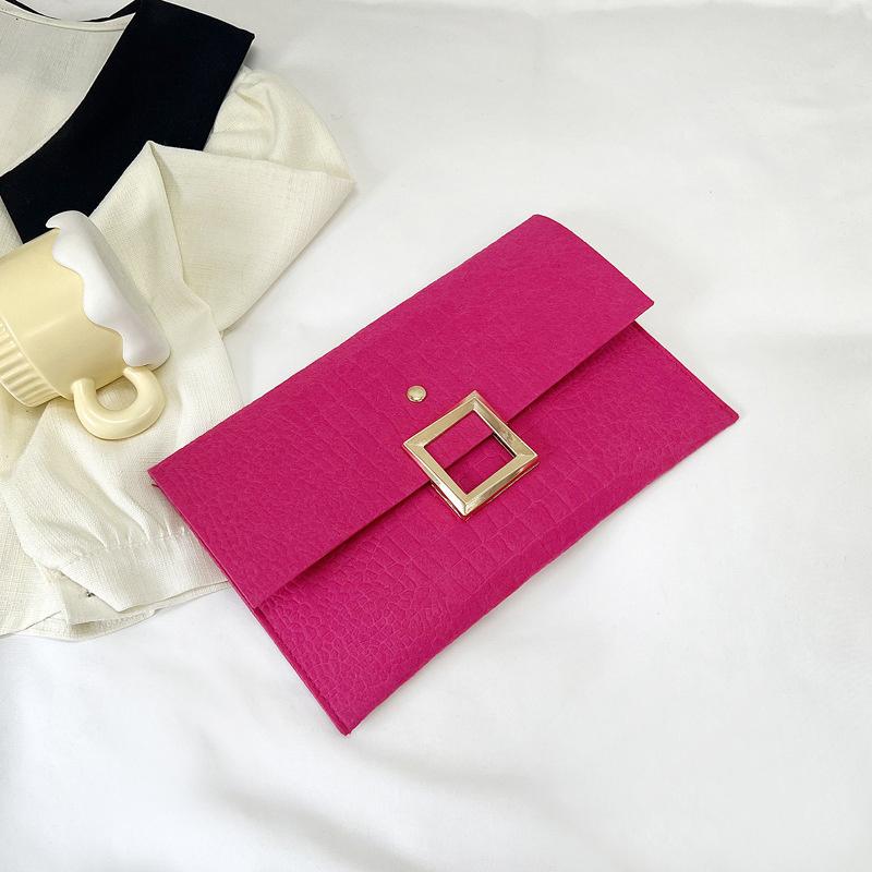 

Fashionable Street Style Envelope Clutch Bag For Women Perfect For Summer Outings And Daily Use маджента