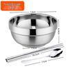 Peach Jintang 3-Piece Stainless Steel Tableware Set