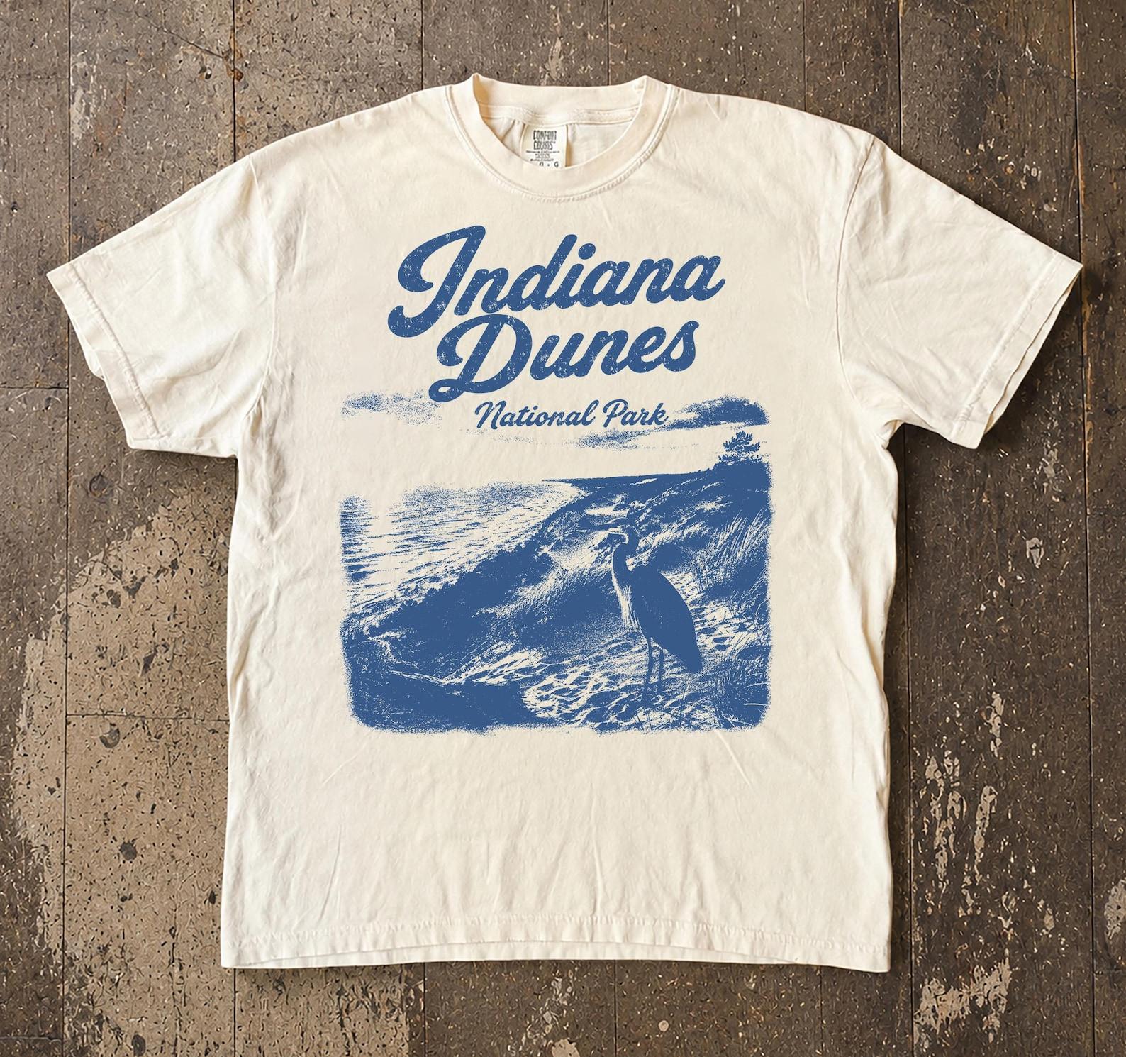 Indiana Dunes National Park T-Shirt, Lake Michigan Beach Nature Tee S