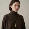 Minimalistische Mattierte Tränenanhänger Halskette für Damen, Schwarze Lederkordel Halskette, Verstellbare Lange Pullover Kette Halsschmuck