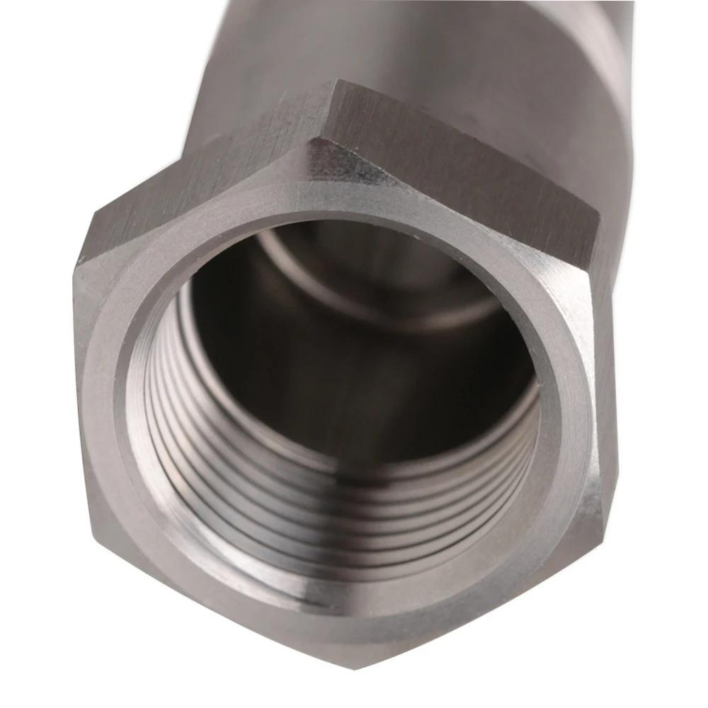1PC Stainless Steel M18 X 1.5 Oxygen O2 Sensor Spacer Adapter Bung Catalytic Converter Fix Check Engine Light