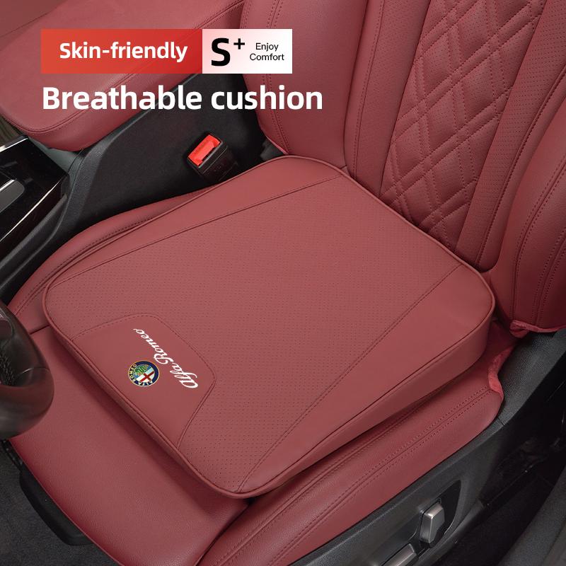 For Alfa Romeo Leather Car Seat Cushion Non-Slip Pad Comfortable Auto Interior For Alfa Romeo 4C 159 166 Spider Giulia Giulietta