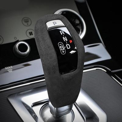 Alcantara Suede Wrapping Gear Shift Knob ABS Trim Cover Decoration For Range Rover Evoque L551 L494 Discovery Sport L550
