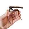 Zinc Alloy Dual-Function Capo: Electroplated Tone Changing Clip for Acoustic & Electric Guitars