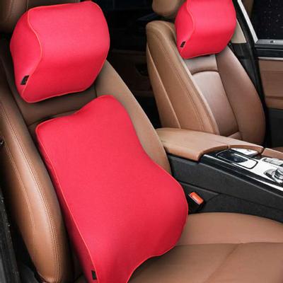 2 pièces/ensemble bel oreiller soutien lombaire Comtable beau travail Simple appui-tête oreiller cou mémoire coton