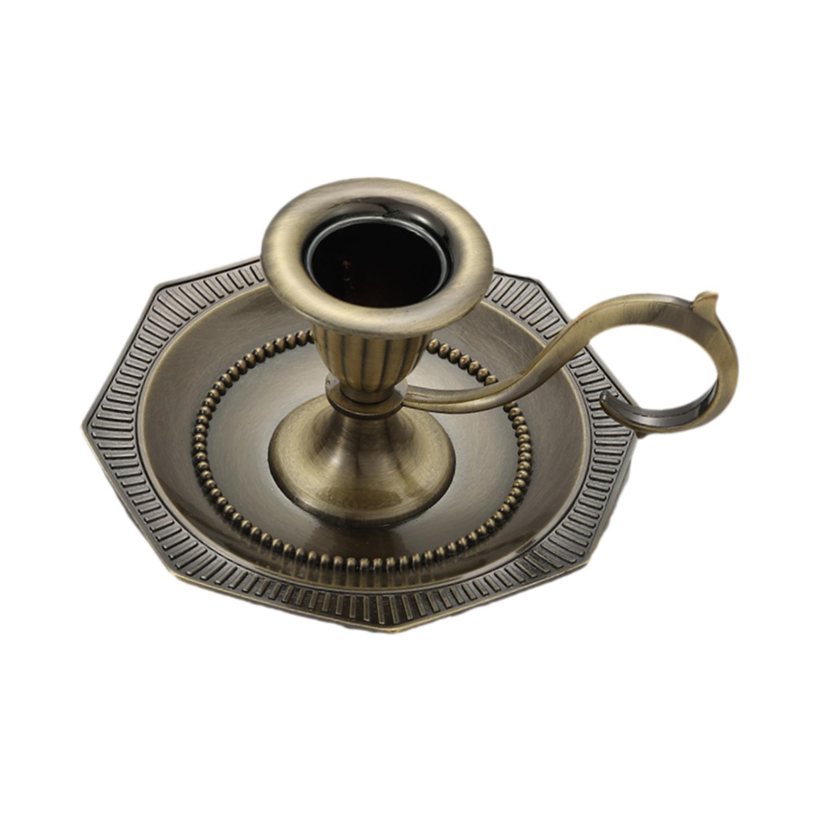 Retro Metal Candle Holder Decorative Elegant Centerpiece Candle Stick Holder for Wedding Dining Room Living Room Events Party