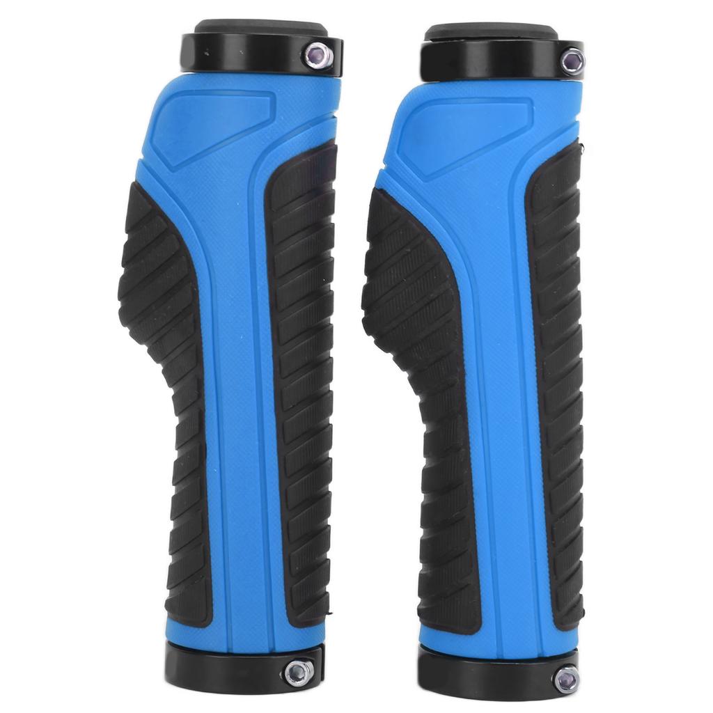 Bicycle Grips Ergonomic NonSlip Locking Comfortable Professional Mountain Bike Handlebars(Dark Blue