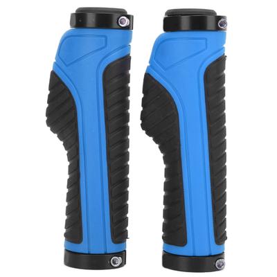 Bicycle Grips Ergonomic NonSlip Locking Comfortable Professional Mountain Bike Handlebars(Dark Blue