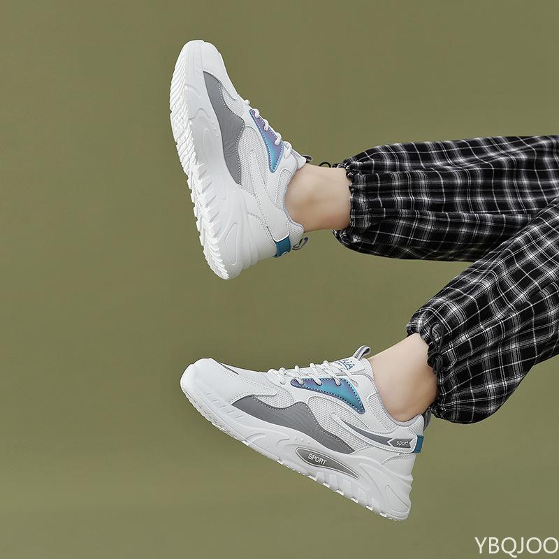 Sneakers Women Thick Bottom Daddy Shoe Thick Bottom Round Toe Breathing Leisure Female Vulcanize Shoes