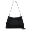 Suede cloud bag women's new autumn and winter high-end texture niche retro pleated shoulder messenger bag