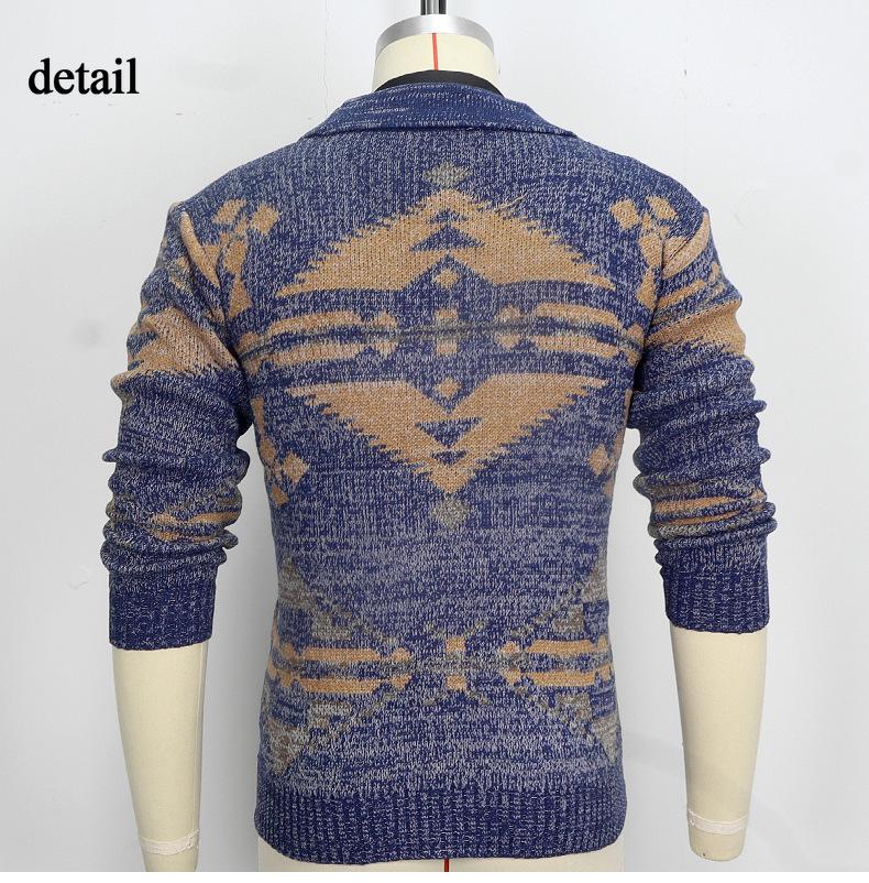 Men's Casual Cardigan Sweaters Vintage Shawl Collar Long Sleeve Knit Button Down Cardigans With Pockets Fall Winter Sweater Knitted Outwear for Men
