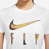 Nike Logo Print Crew Neck Short Sleeve T-Shirt Women Tops White DN3049-100