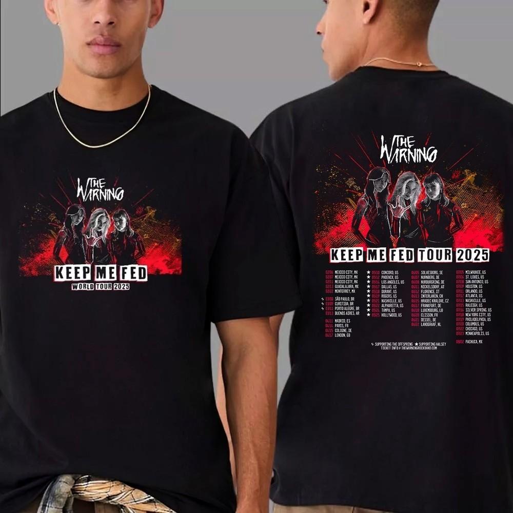 

SALE!!! The Warning Band All Tour Date 2025 All Size T-Shirt 4XL