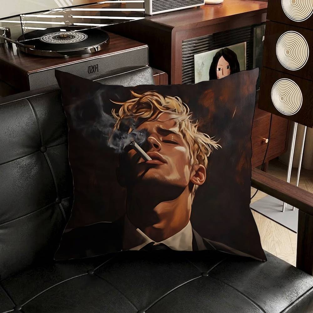 Aaron Warner SShatter Me Pillow Case Antidustmite Pillowcase Invisible zipper silky short plush Sofa cushion cover
