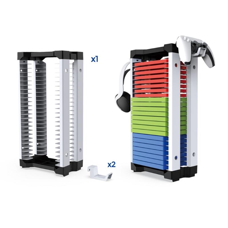 Video Game Storage Stand Tower for H XboxOne Game Disk Storage Vertical Stand Game Accessory