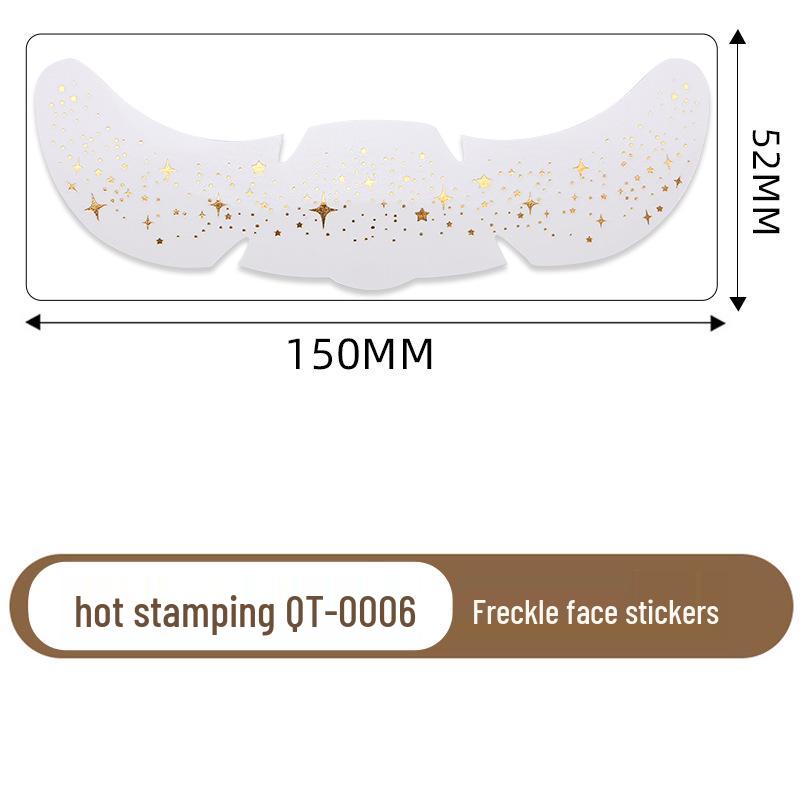 Cross Hot Stamping Tattoo Stickers: Waterproof Glitter Stars & Butterflies for Party Makeup & Stage Performance