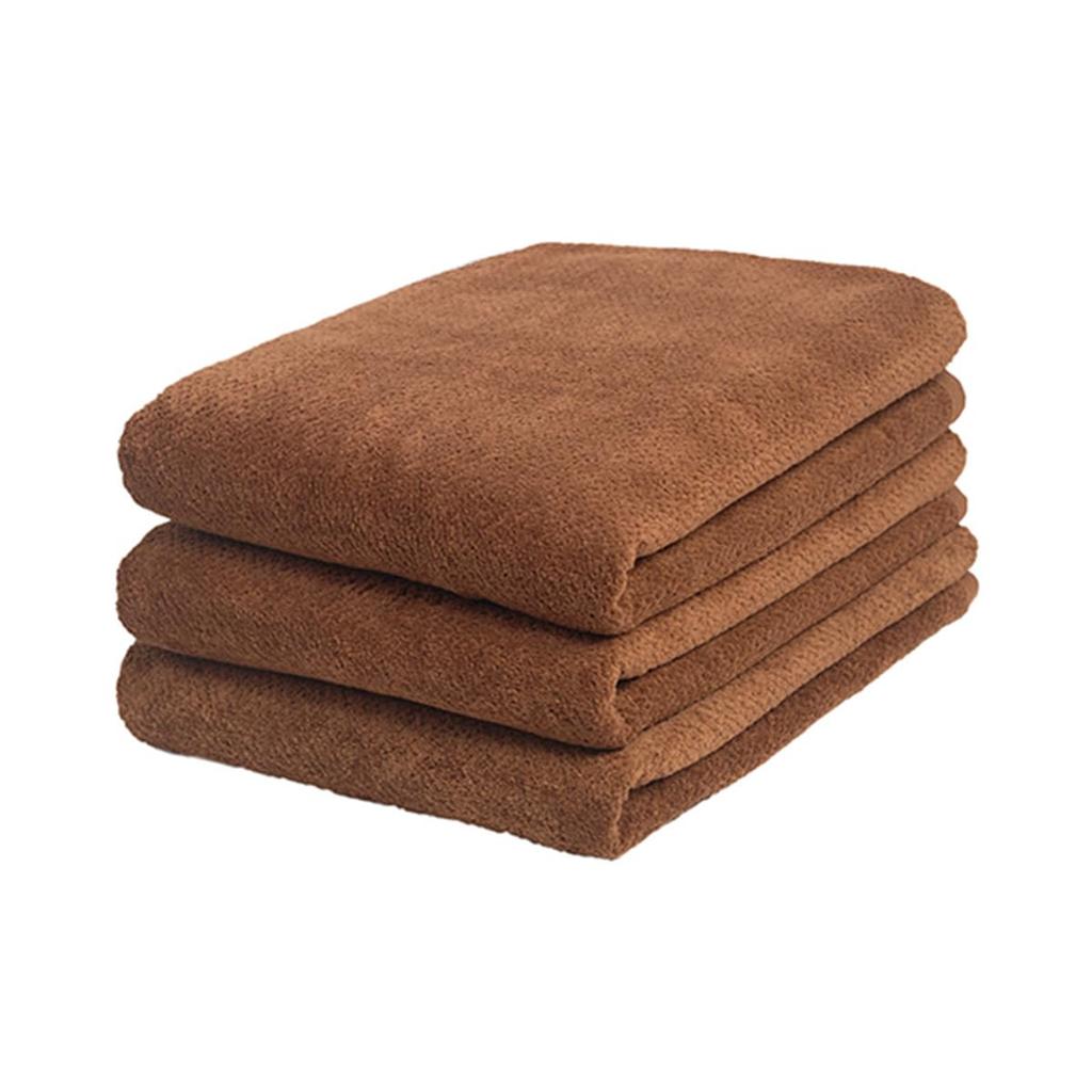 Bath Towel 1190 70 X Set of Mocha Solid Perfect for Beauty Esthetic and Nursing Care #S203, Quick-Drying, 100% Cotton, Momme, 130cm, 3, Towels, Color,