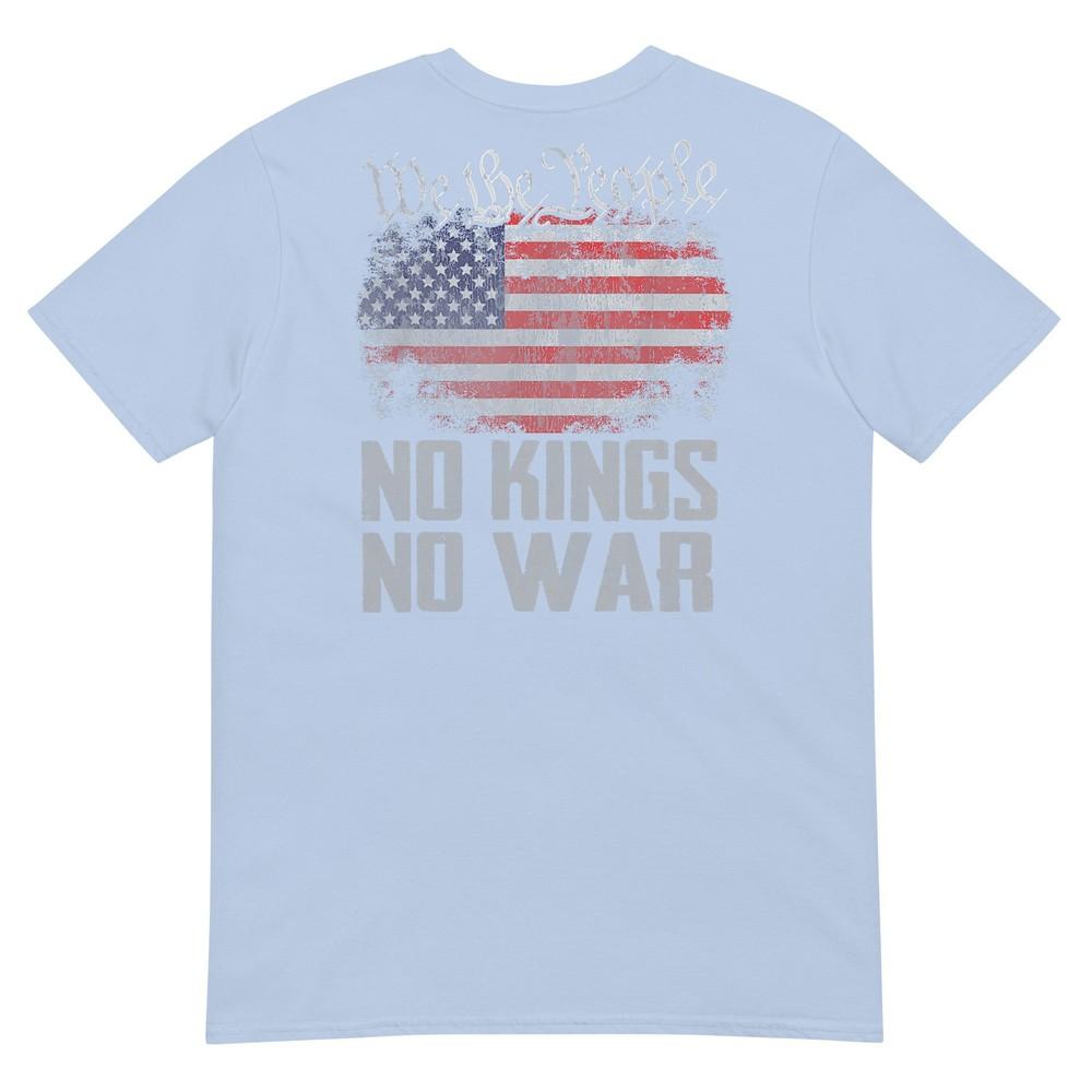No Kings In America Us Flag Vintage No War Tshirt S