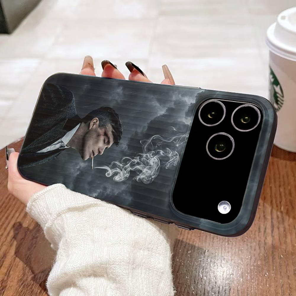 Movie P-Peaky-S B-Blinders Phone Case For IPhone 17 16 15 11 12 13 14 Pro Max Soft Corrugated Silicone Cover Case