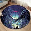 fridaythe13th Round Area Rug,Carpet Rug for Living Room Bedroom Sofa Playroom Decor,Non-slip Floor Mat